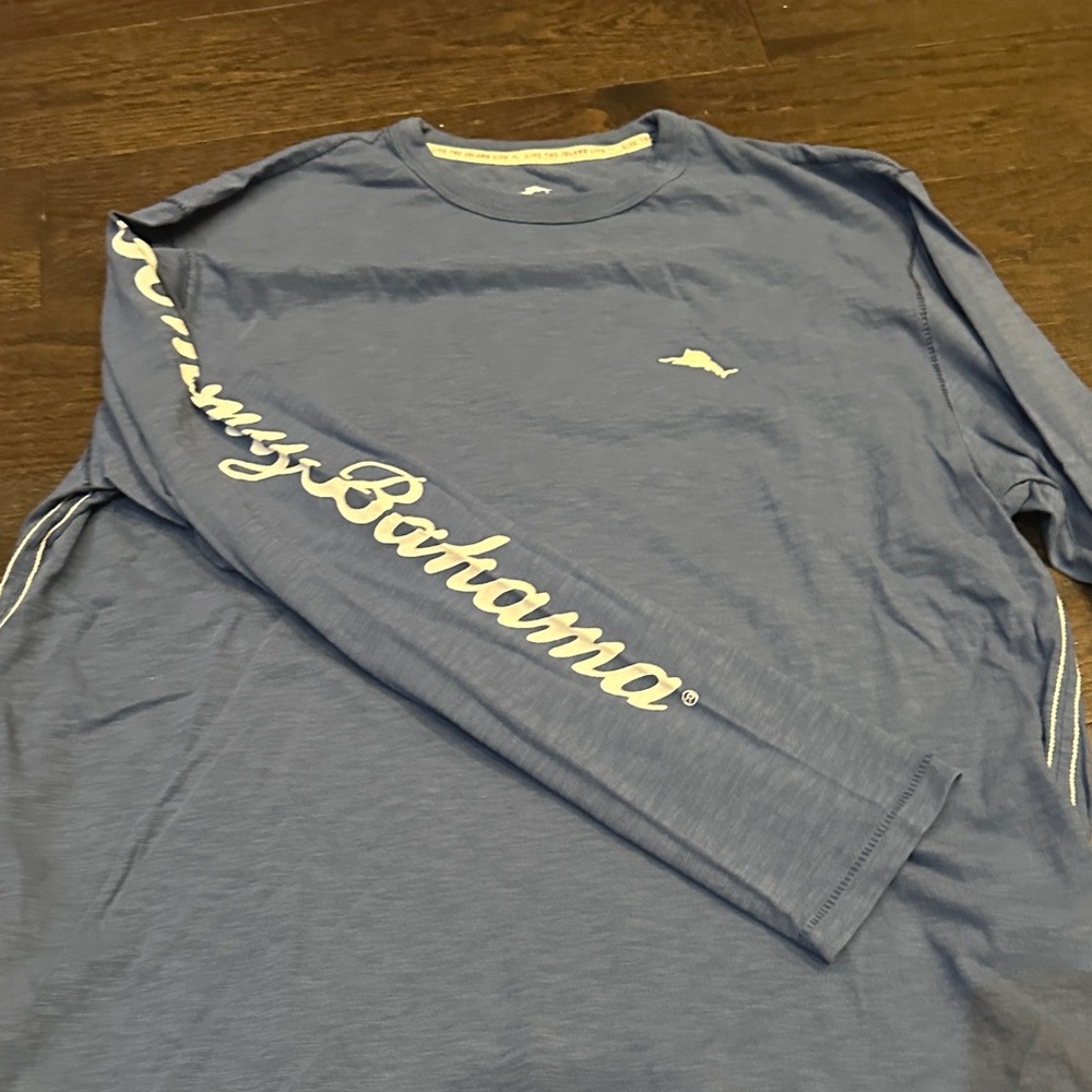 Tommy Bahama Slate Blue Long Sleeve Tee